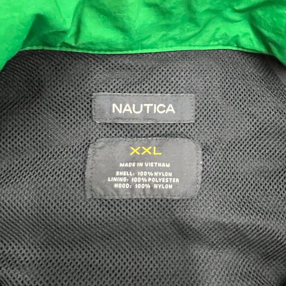 Vintage 90s Nautica Mens XXL Sailing Windbreaker Raincoat NS-83 Hooded Blue - Picture 6 of 16